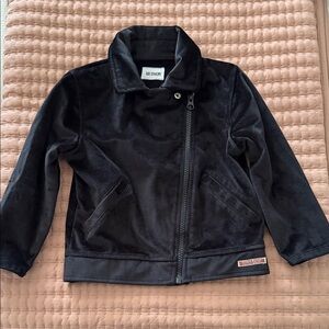 Hudson Jeans Kids Velvet Black Jacket